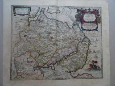 Angeln/Schwansen.- Territoria Anglen et Schwansen Anno 1649. Kolor. Kupferstichkarte von J. Mejer