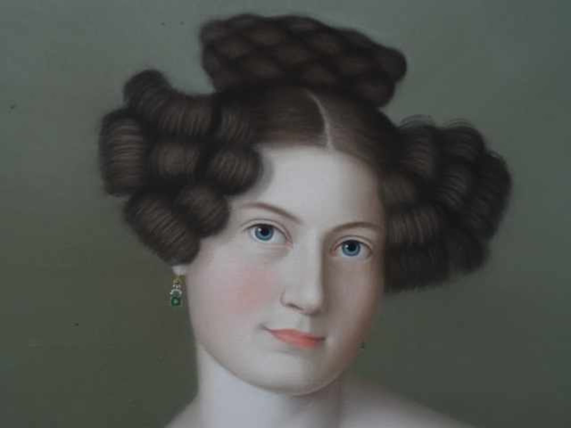 Stieler, Joseph Karl (?) (Mainz 1781 - 1858 München). Frauen-Porträt. Porträt mit Pastellkreide - Bild 4 aus 5