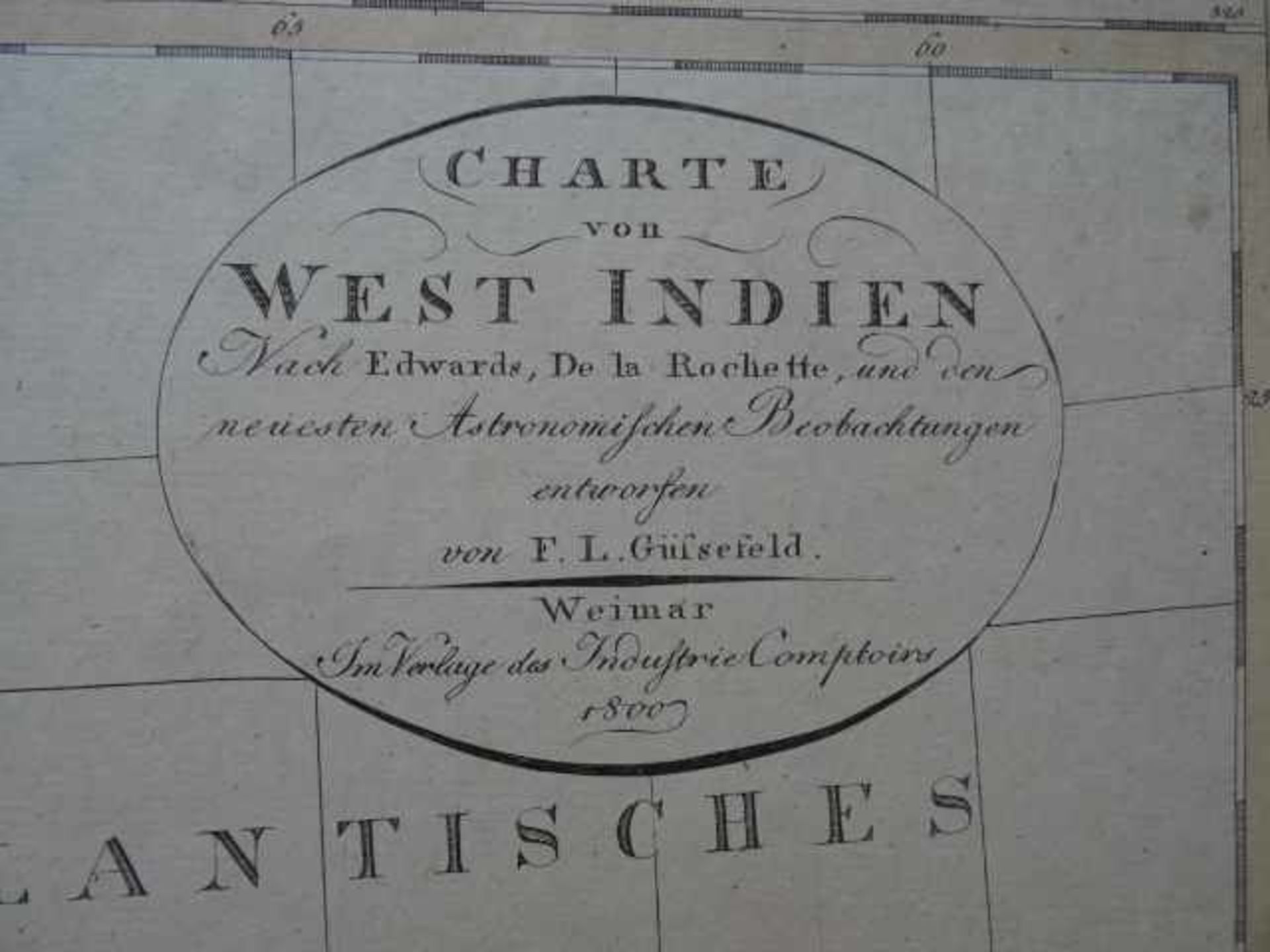Amerika.- Karibik.- Charte von West Indien. Nach Edwards, De la Rochette, und den neuesten - Bild 2 aus 5