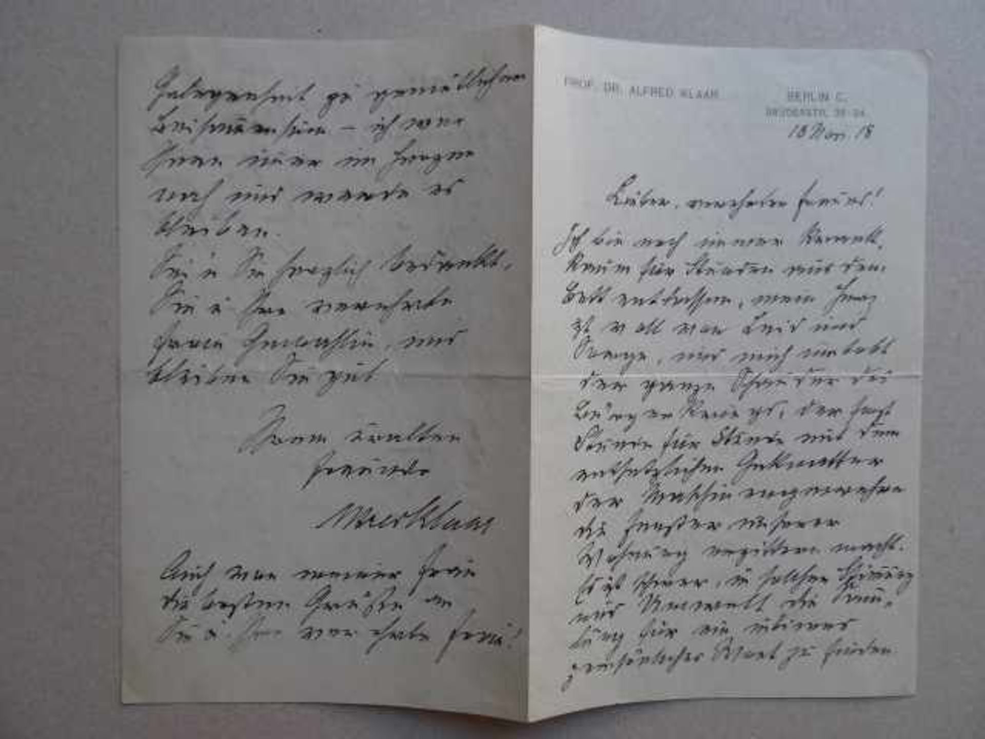 Silbergleit, Arthur (Schriftsteller, Gleiwitz 1881 - 1943 Auschwitz). Eigenhändiger Brief m. - Image 3 of 4