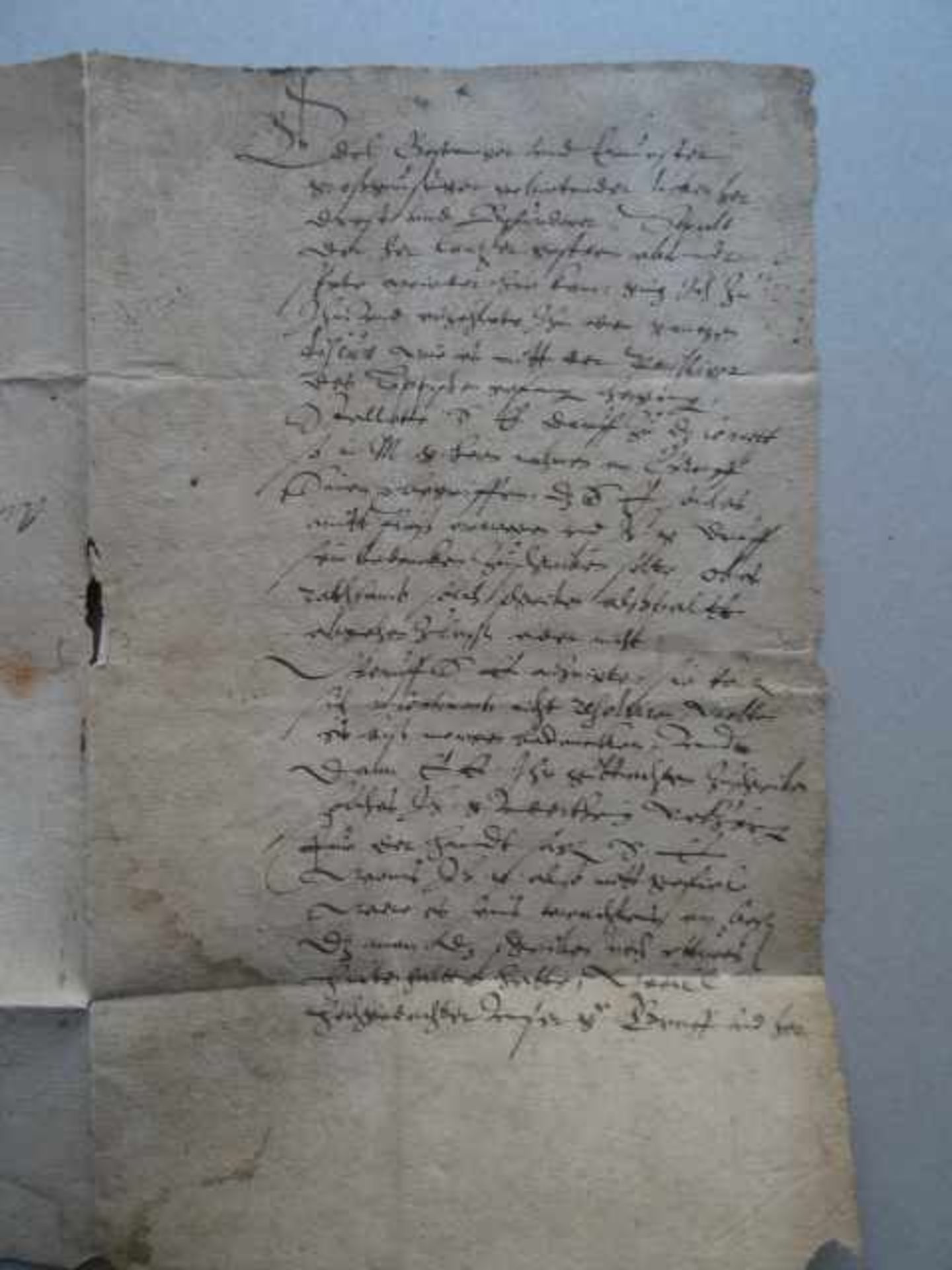 Recht.- Handschriftlicher Brief an 'Rath und Droste' Patzoro (?). Datiert '13. January Ao. (1) - Image 2 of 4