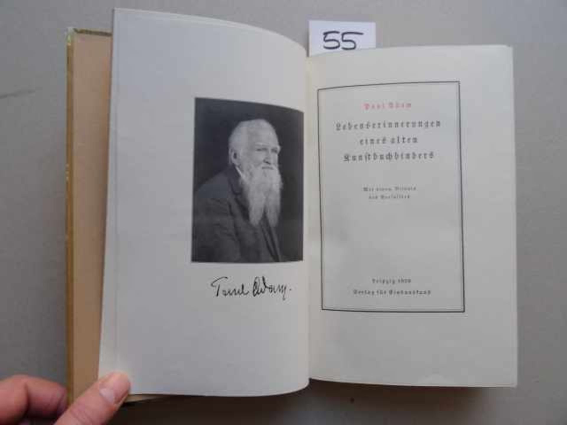 Buchwesen.- Adam, P. Lebenserinnerungen eines alten Kunstbuchbinders. 2. Aufl. Leipzig, Verlag für