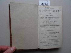 Musik.- Becker, R.Z. Mildheimisches Lieder-Buch von acht hundert lustigen und ernsthaften Gesängen