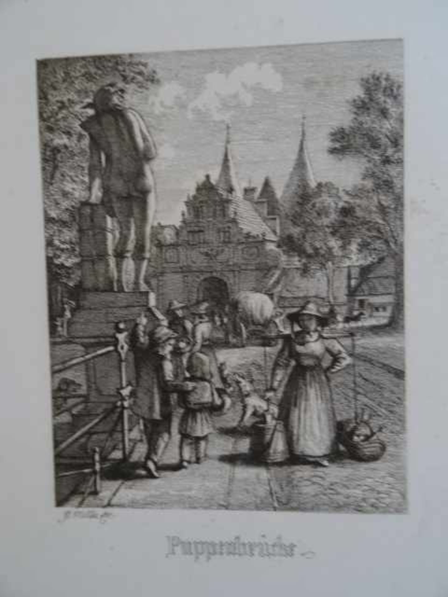 Lübeck.- Lübecker ABC. Lübeck, (1857). Gestoch. Titel u. 25 Kupfertafeln von E. Bollmann nach C.J. - Bild 3 aus 3