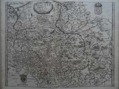 Polen.- Polonia Regnum, et Silesia Ducatus. Kupferstichkarte von M. Merian, um 1650. 27 x 35 cm.