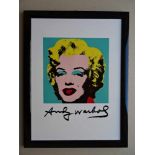 Warhol, Andy(Pittsburgh 1928 - 1987 New York City). Marilyn Monroe. Farb. Keramikfliese von Steuler,