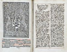 Theologie.-Missale carthusiense. Paris, Thielman Kerver, 1541. 10 w. Bll., Titel, 15 nn. Bll.,