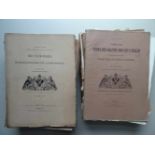 Geologie.-Abhandlungen der K.K. Geologischen Reichsanstalt. 21 Hefte aus den Bänden V-X u. XII.