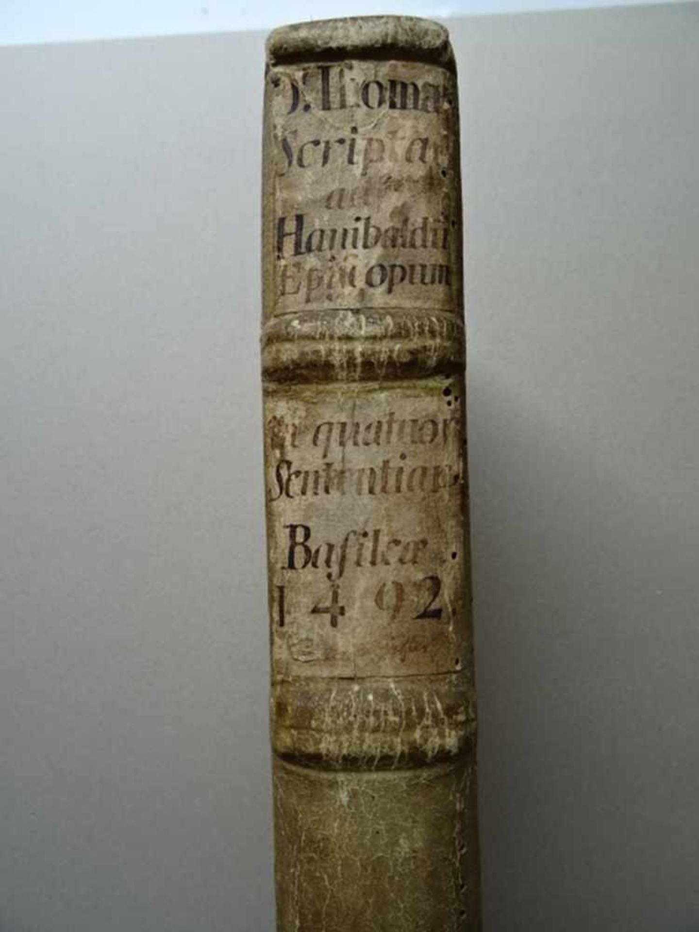 Inkunabeln.- Thomas von Aquin.Scripta ad Hanibaldum episcopum super quattuor libros sententiarum. - Bild 3 aus 8