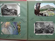 Postkarten.-Sammlung von ca. 370 teils farb. Postkarten mit Ansichten von Berghütten aus den