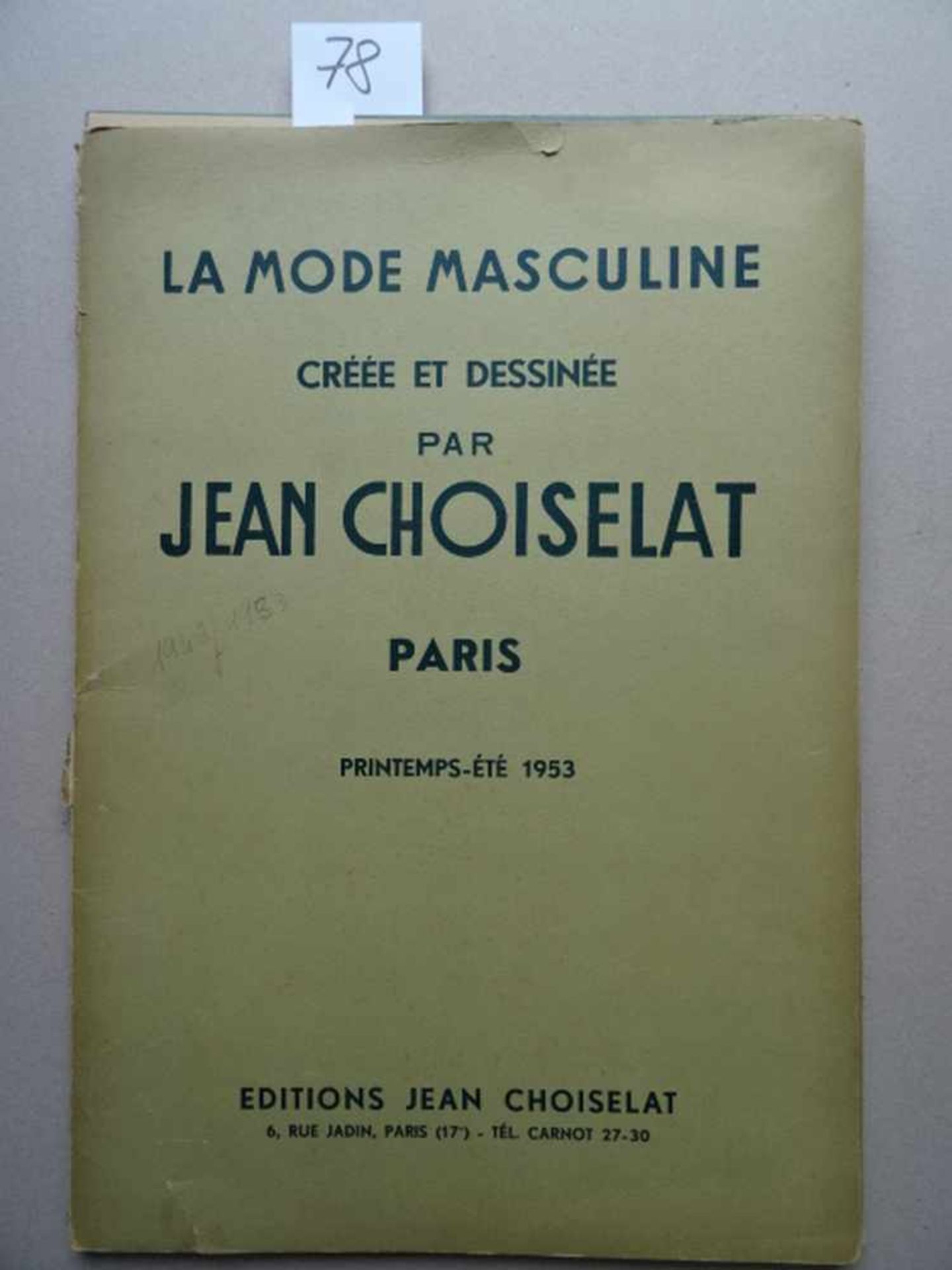 Mode.- Choiselat, J.La Mode Masculine. Paris, Choiselat, 1948-53. Folge von 20 losen Farbtafeln. - Bild 5 aus 5