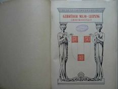 Firmenkataloge.- Gravir-Anstalt Gebrüder Mejo.Muster-Katalog. Leipzig, um 1900. 2 Bll., 234 S., S.