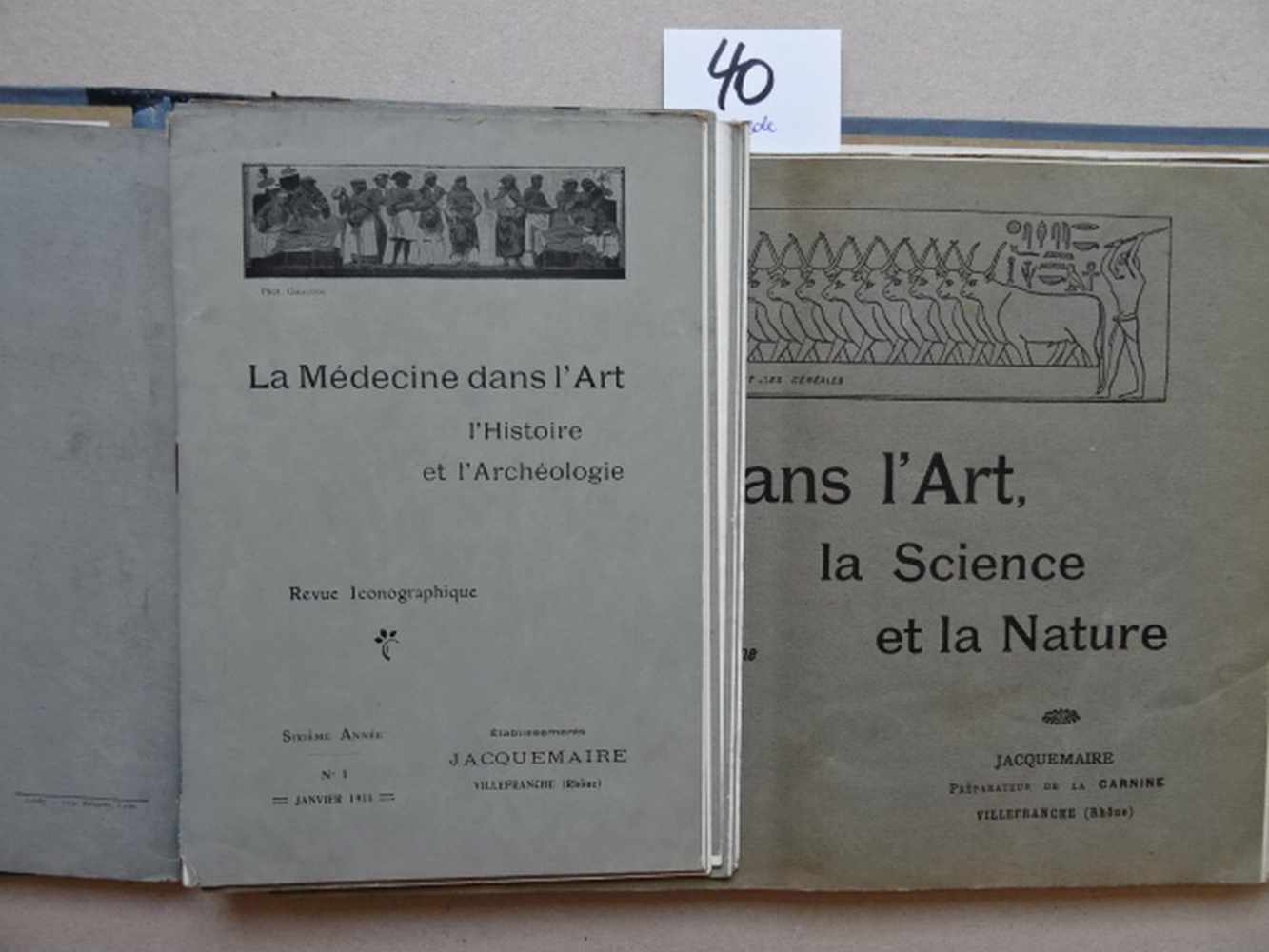 Firmenkataloge.-La Médicine dans l'Art, l'Histoire et l'Archéologie. Revue Iconographique. 29 - Image 2 of 5