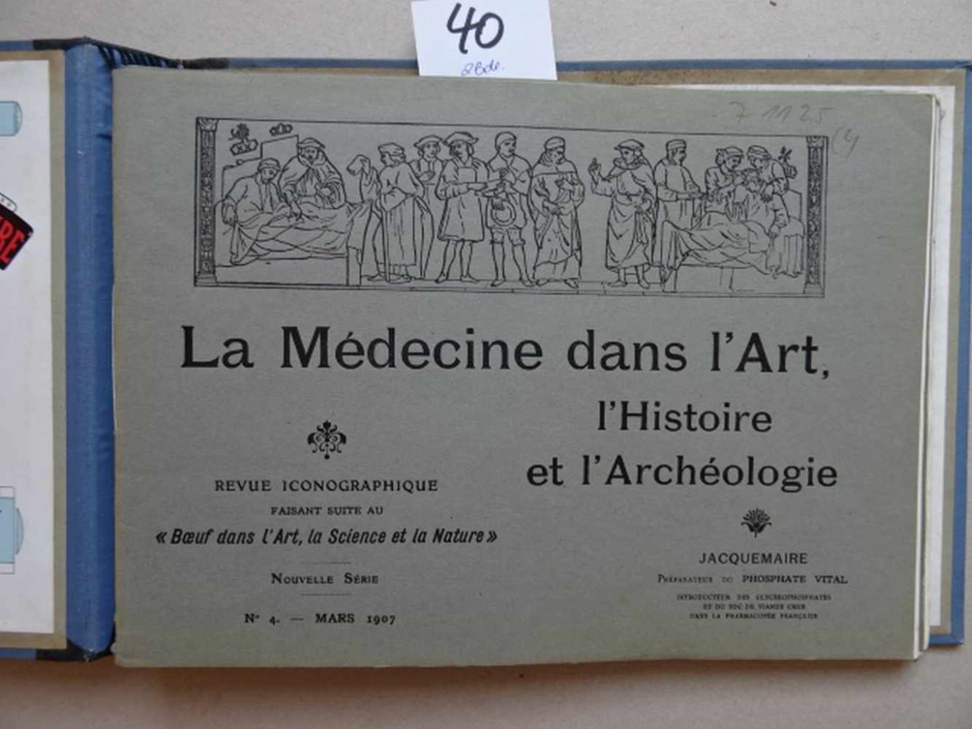 Firmenkataloge.-La Médicine dans l'Art, l'Histoire et l'Archéologie. Revue Iconographique. 29 - Bild 5 aus 5