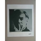 Warhol, Andy(Pittsburgh 1828 - 1987 New York City). Selbstporträt. Farboffset auf Arches-Bütten,