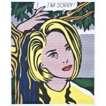 Lichtenstein, Roy(Manhattan 1923 - 1997). I... I'm sorry! Farbsiebdruck, um 1965. Signiert. 53 x