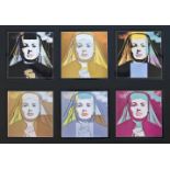 Warhol, Andy(Pittsburgh 1928 - 1987 New York). The Nun. 6 Porträts von Ingrid Bergmann.