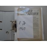 Heydorn, V.D.(Hrsg.). Von Atelier zu Atelier. Zeitschrift für Bildende Künstler. Jahrgänge 8-11 in