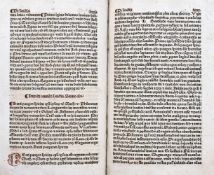 Inkunabeln.- Albertus Magnus.Sermones de tempore et de sanctis. 2 Tle. in 1 Bd. Augsburg, Johann