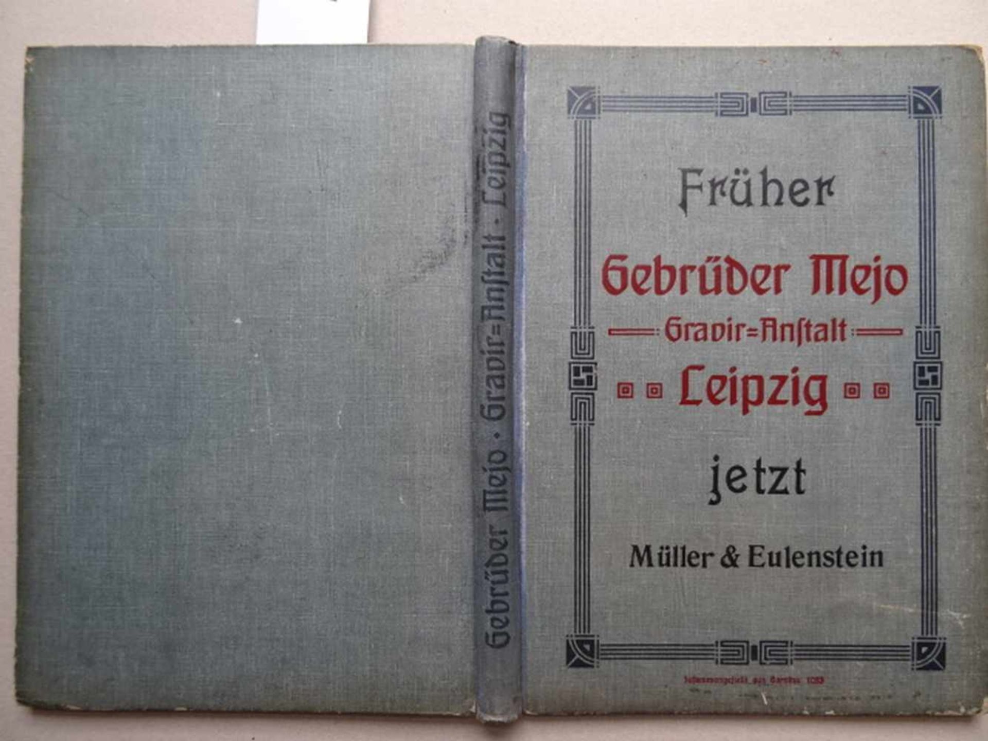 Firmenkataloge.- Gravir-Anstalt Gebrüder Mejo.Muster-Katalog. Leipzig, um 1900. 2 Bll., 234 S., S. - Bild 3 aus 3