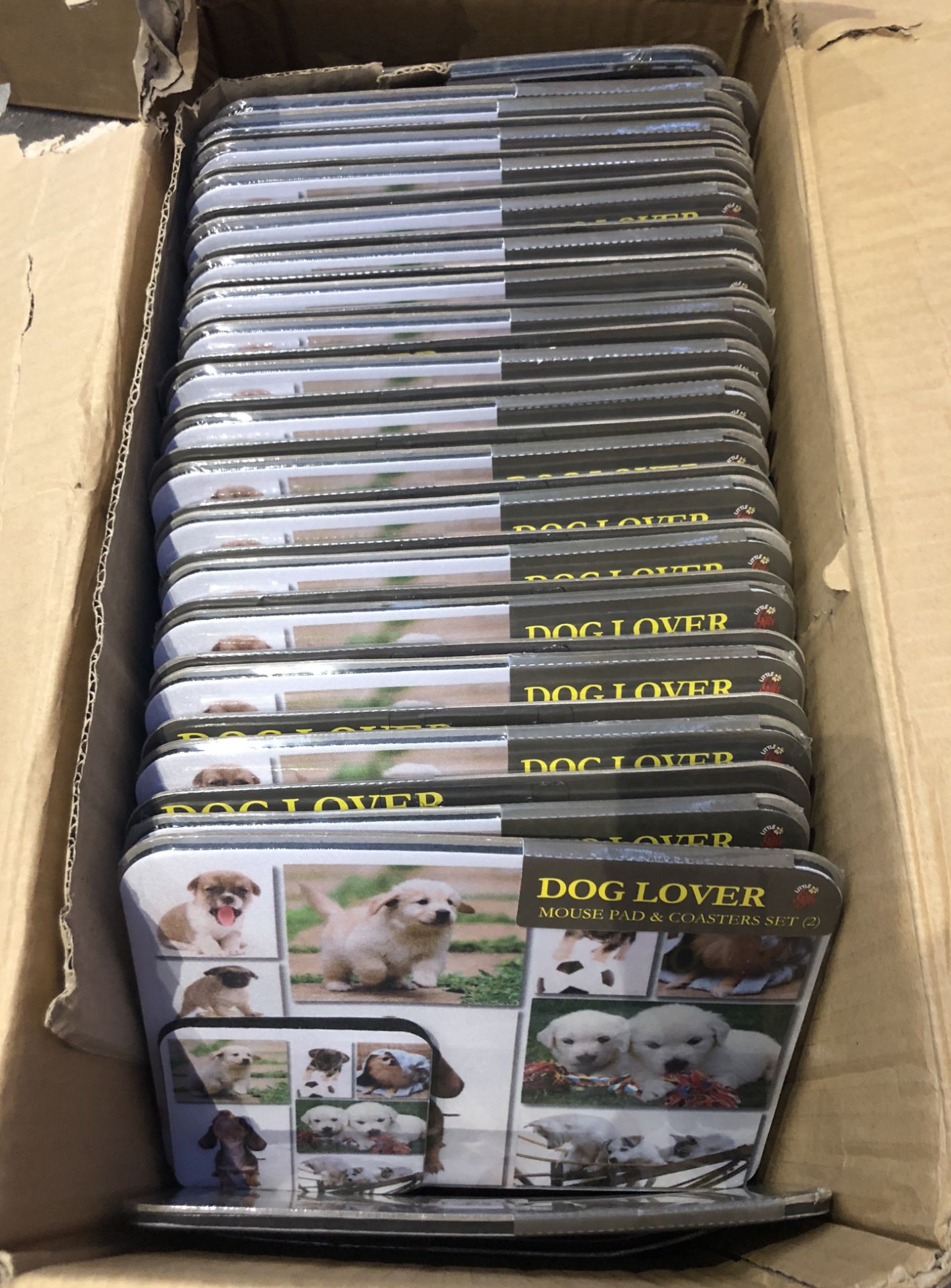 90 X DOG LOVERS , MOUSE PAD AND COASTER SETS