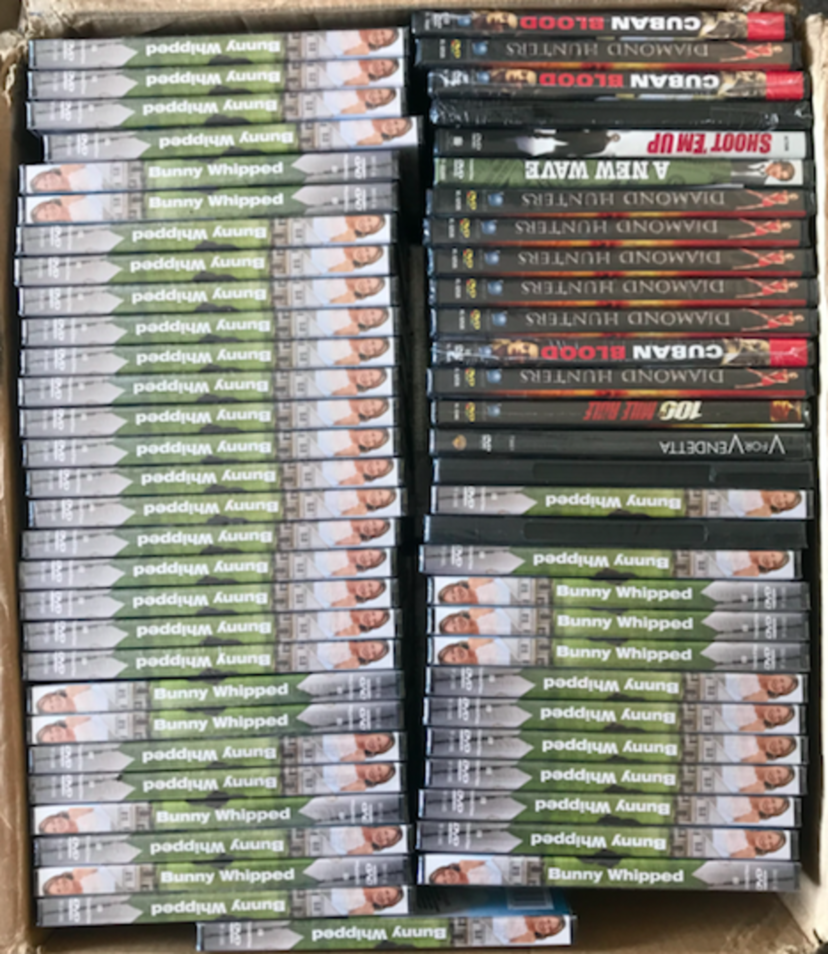 LOT OF OVER 120 BRAND NEW UNOPENED DVD MOVIES, IDEAL FOR DVD STORE RETAILER