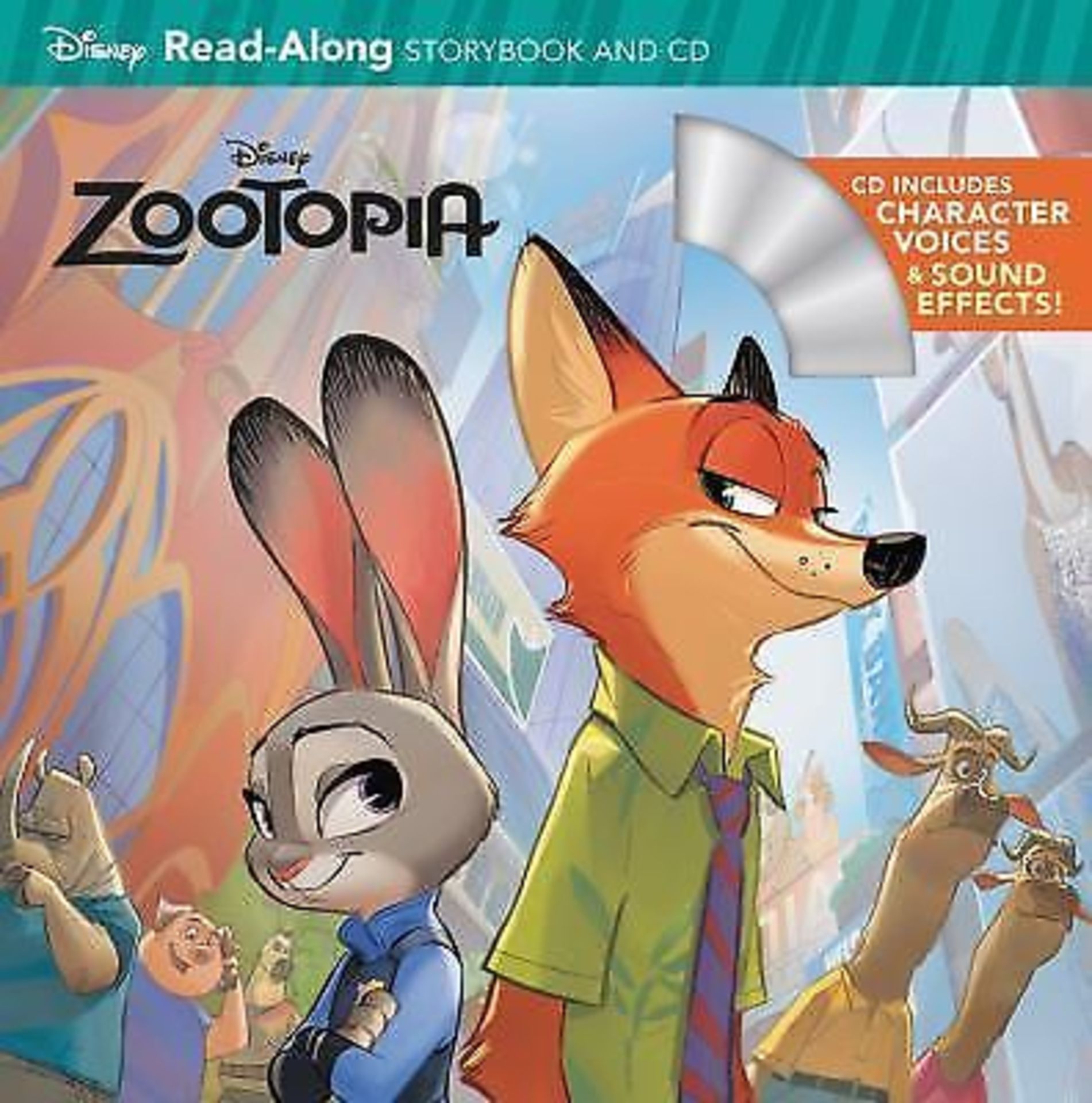 LOT OF 100 ZOOTOPIA READ ALONG STORYBOOK & CD