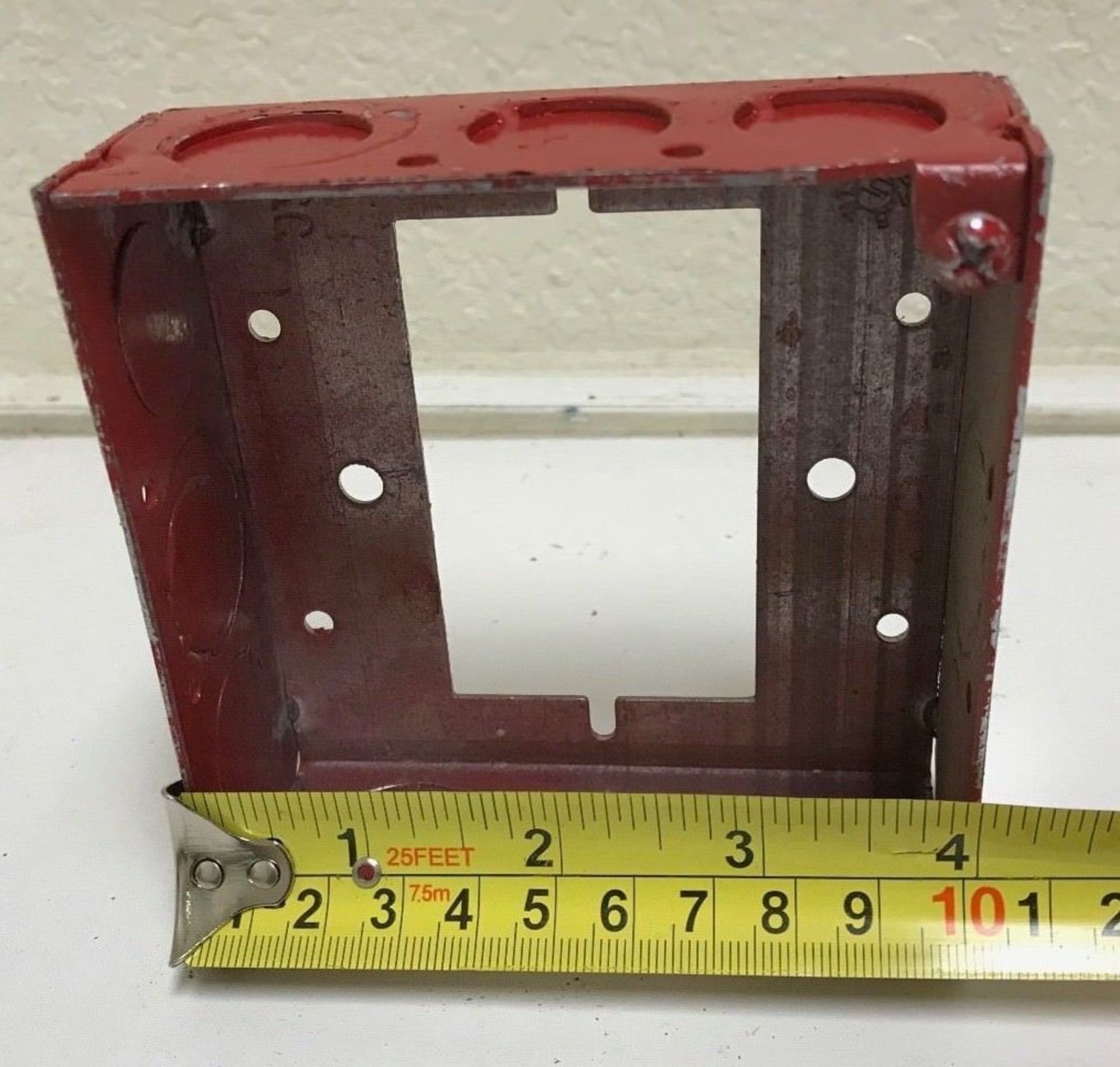 LOT OF 34 Steel City 4" Square Fire Alarm Box - Outlet Box (Red)