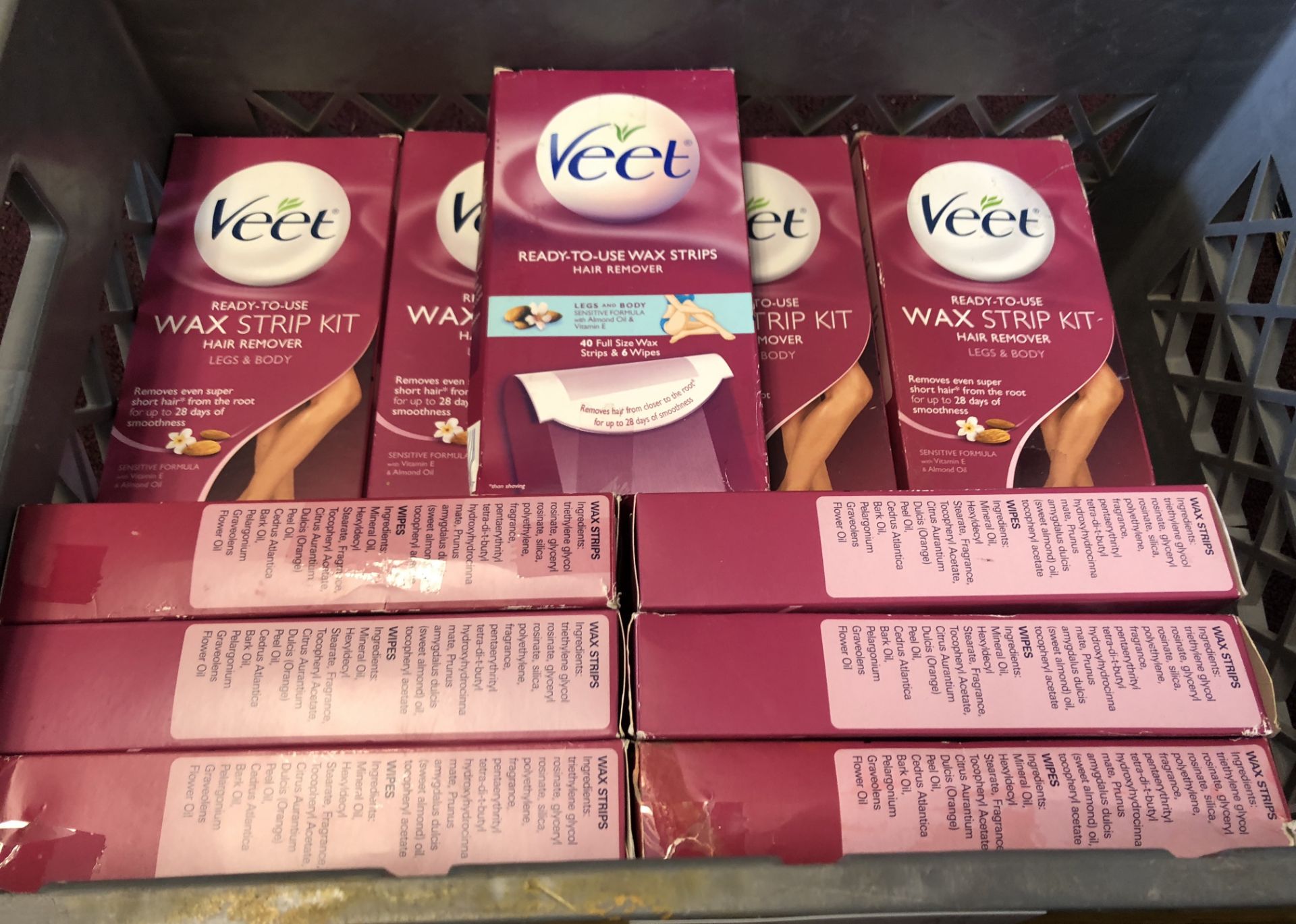 29 PACKS OF VEET HAIR REMOVAL STRIPS