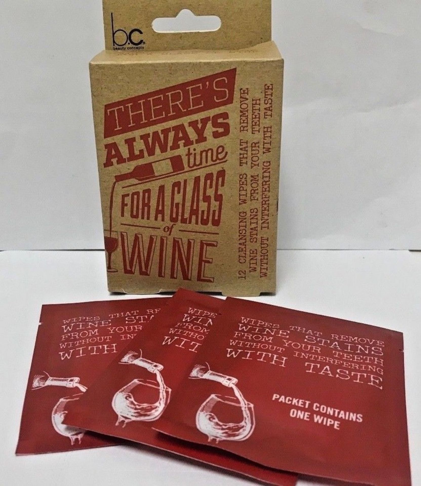 2000 PACKS WINE WIPES, EACH PACK CONTAINS 12 WIPES INSIDE