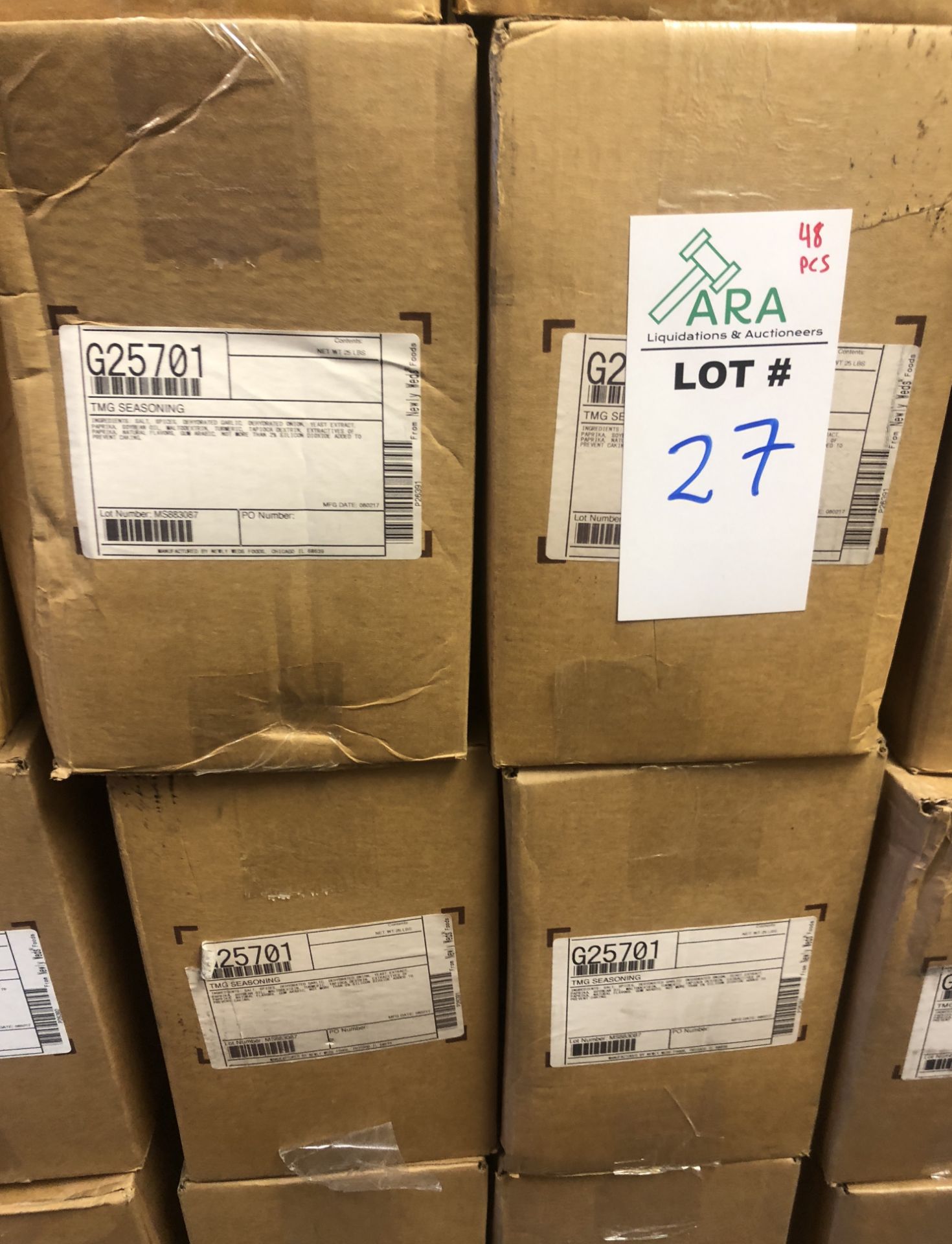 48 X 25LB BOXES OF GARLIC SEASON SALT MIX , MK. BRAND NEW SEALED $5000 RETAIL VALUE - Image 3 of 3