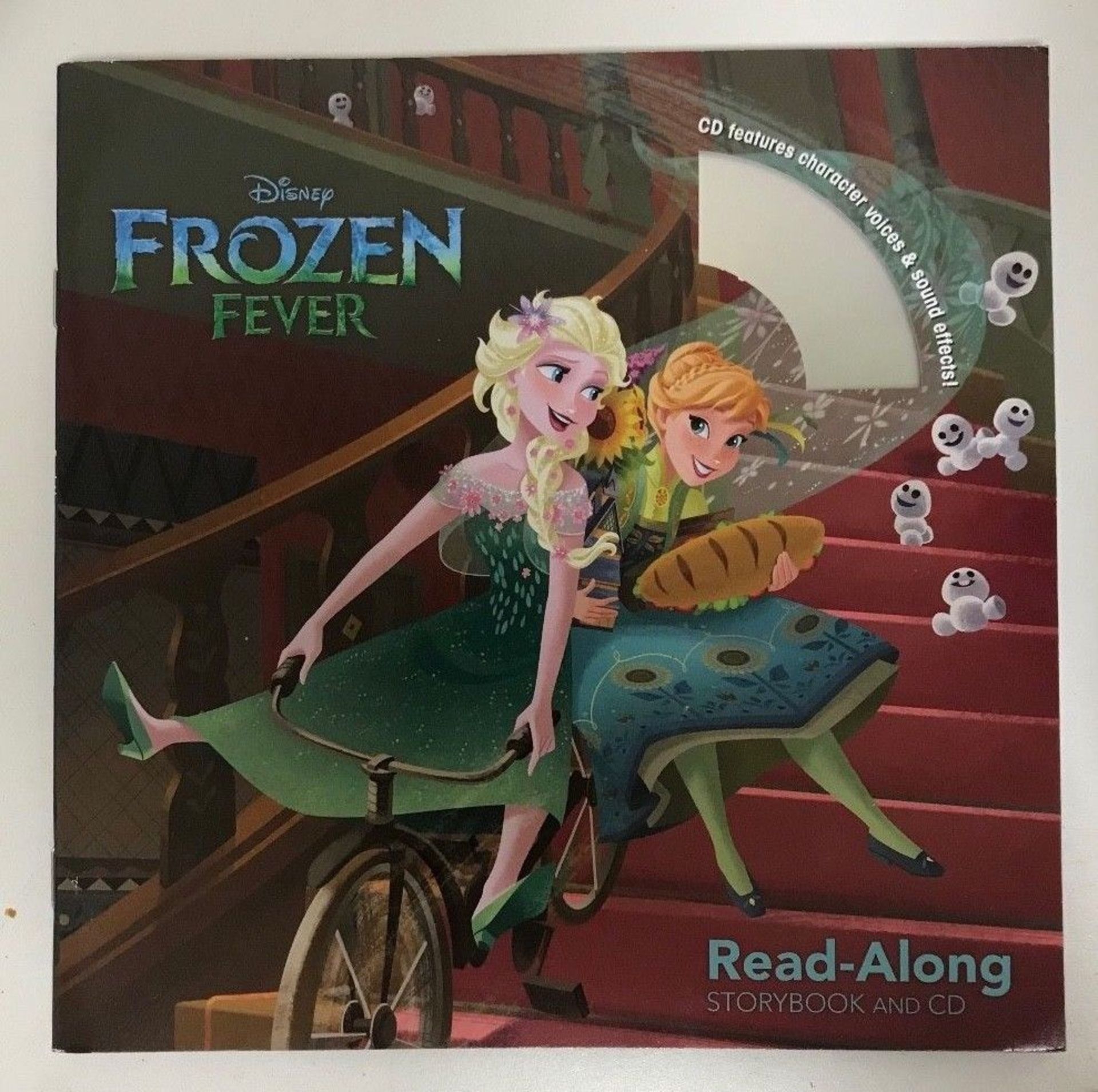 LOT OF 65 Frozen Fever Read-Along Storybook and CD Elsa, Anna, Let it Go (Disney)