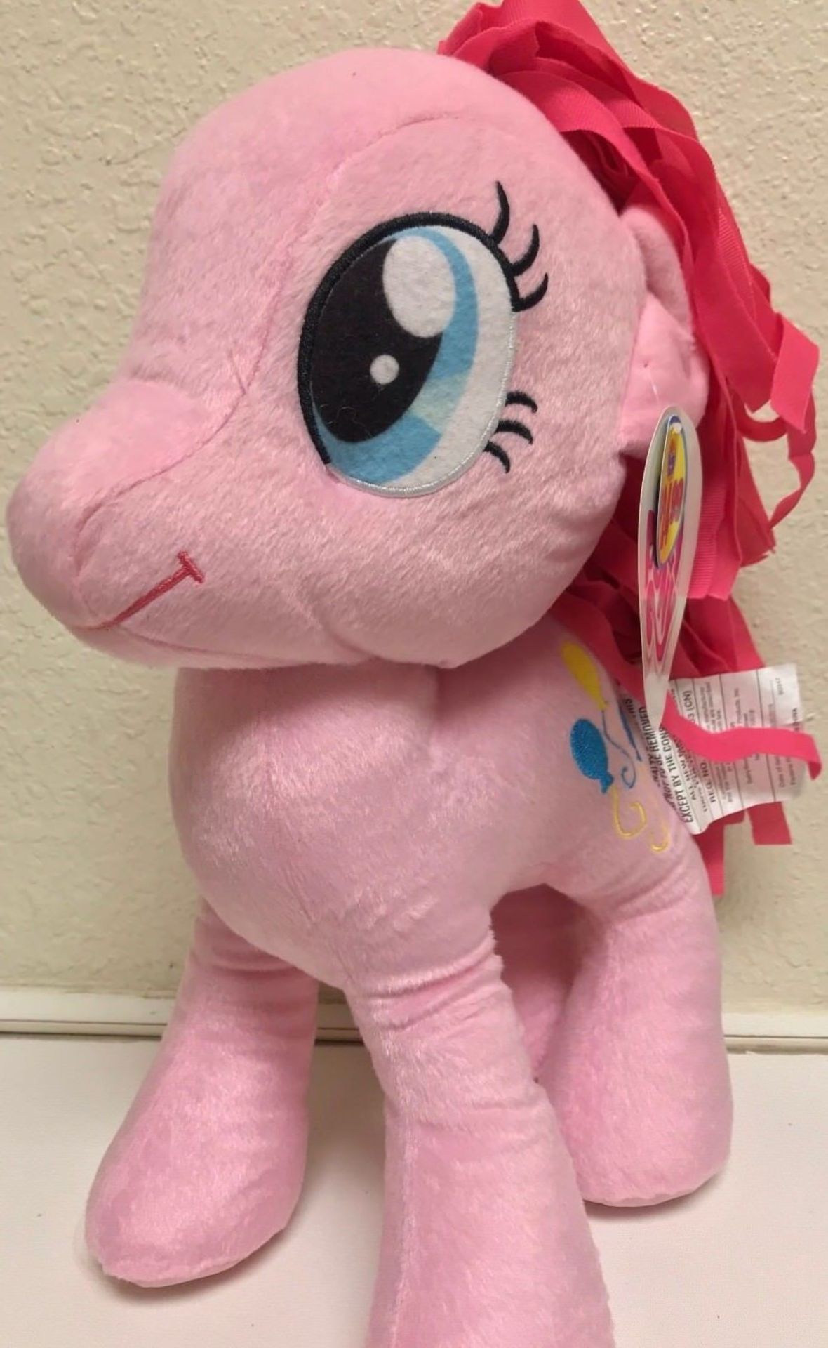 6 X My Little Pony Pinkie Pie Plush Cuddle Plus Pillow " The One and Only" 16 Inch