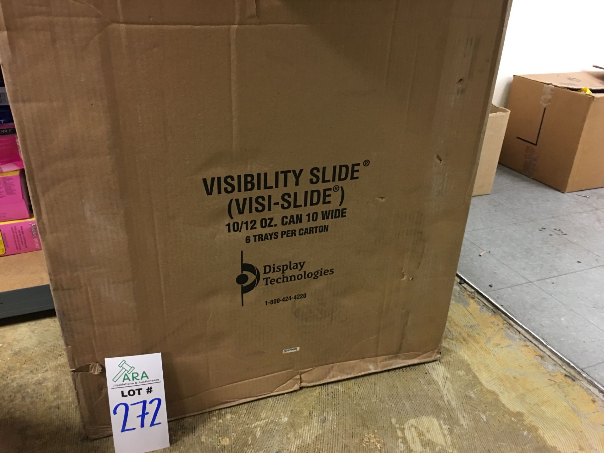 BRAND NEW STILL IN BOX VISIBILITY SLIDE(VISI-SLIDE) 10/12 OZ. CAN 10 WIDE, 6 TRAYS PER CARTON!!!!! - Image 2 of 3