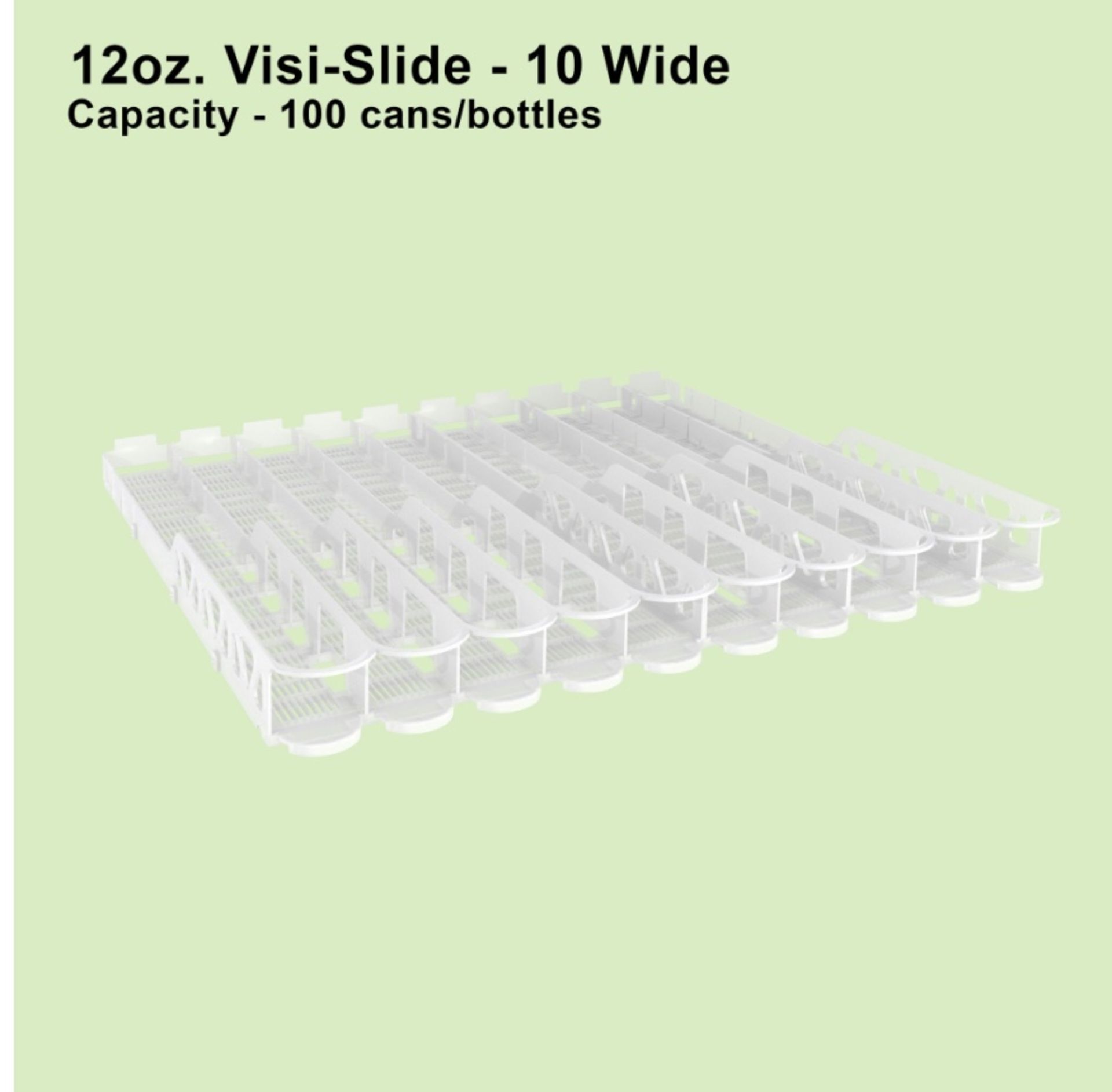 BRAND NEW STILL IN BOX VISIBILITY SLIDE(VISI-SLIDE) 10/12 OZ. CAN 10 WIDE, 6 TRAYS PER CARTON!!!!! - Image 3 of 3