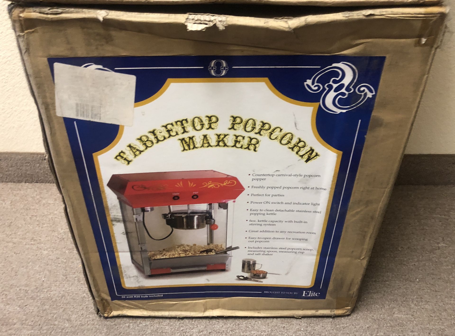 2 X ELITE TABLE TOP POPCORN MAKERS FROM BEST BUY - Image 2 of 3