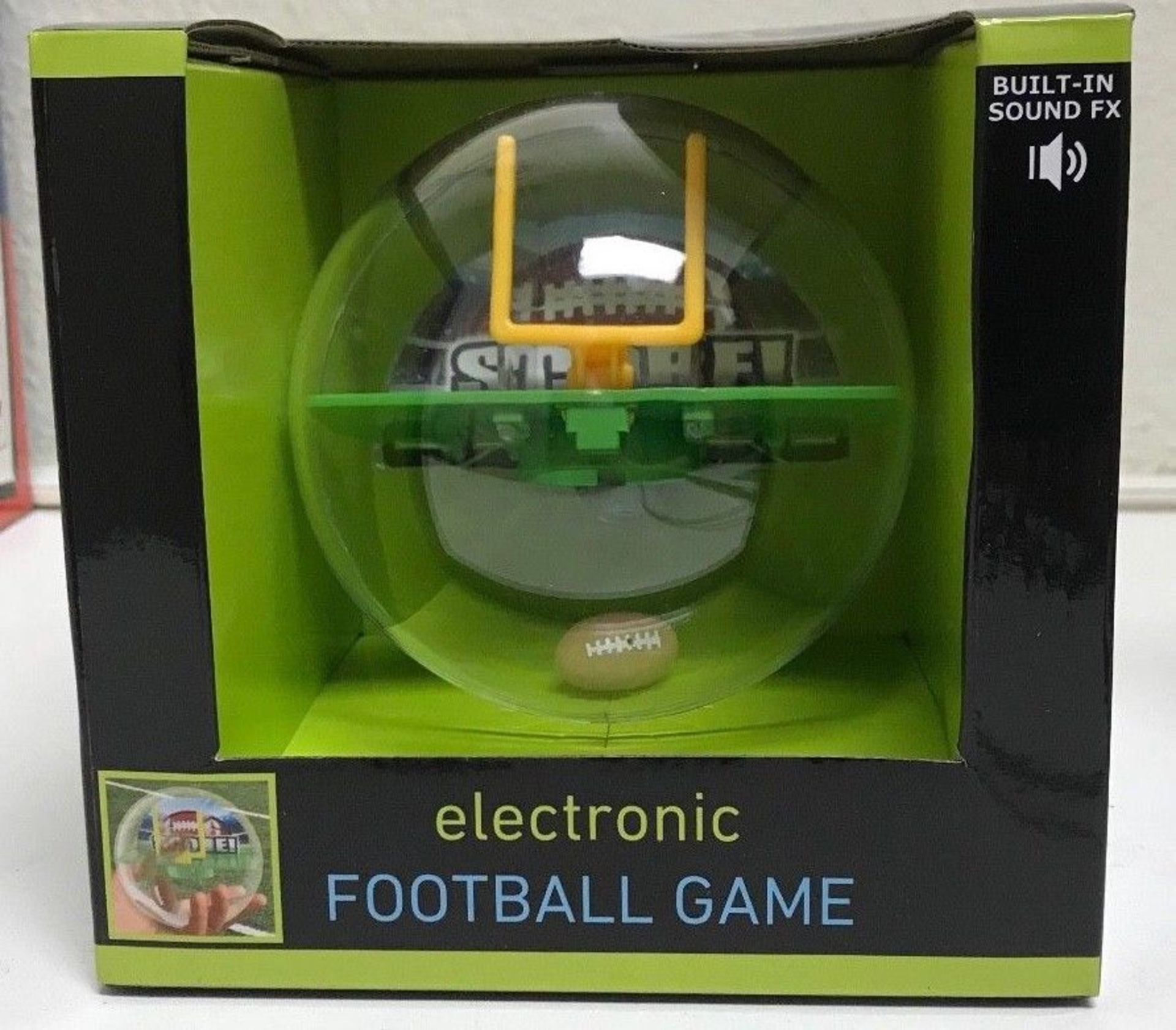 LOT OF 10 NEW! Sharper Image Electronic Football Game + Built in Speaker!!!