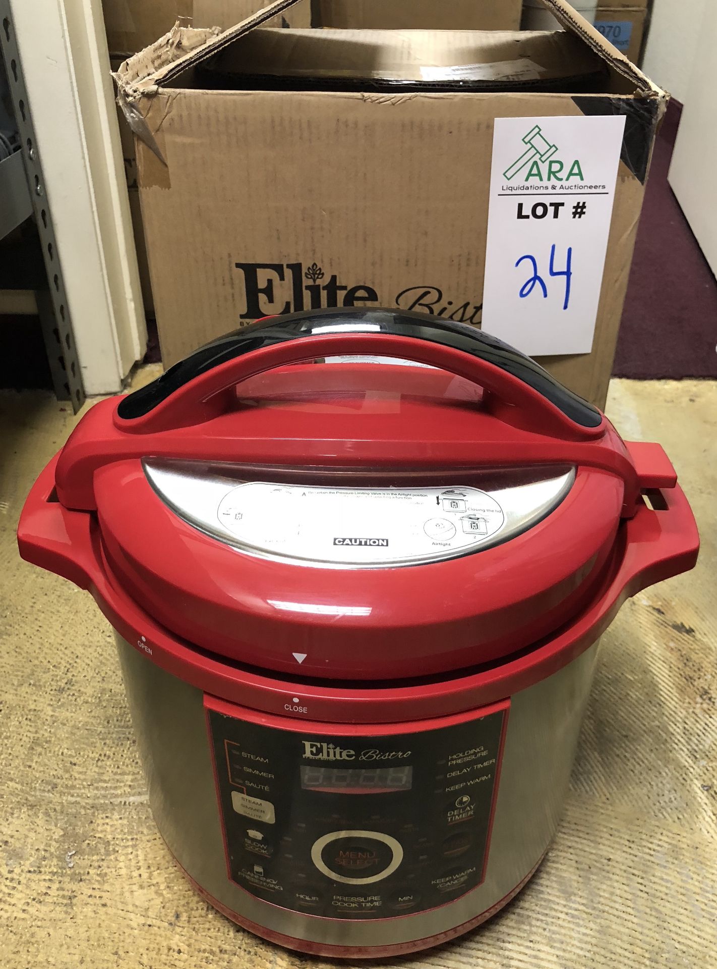 ELITE BISTRO EPC-1816R NEW PRESSURE COOKER UNIT LARGE 8QT UNIT