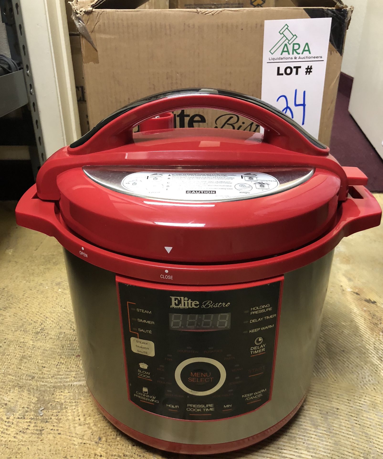 ELITE BISTRO EPC-1816R NEW PRESSURE COOKER UNIT LARGE 8QT UNIT - Image 2 of 3