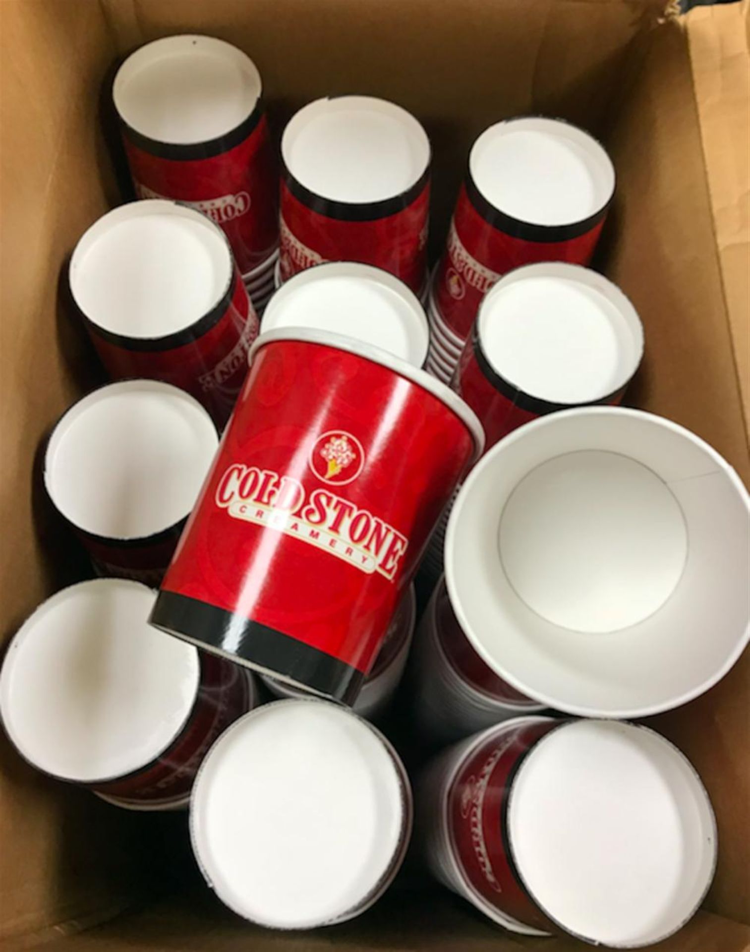 LOT OF OVER 300+ COLD STONE CREAMERY ICE CREAM CUPS