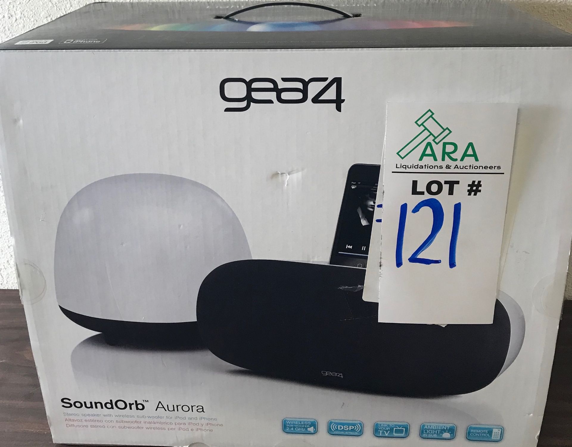 GEAR4 SOUND ORB PORTABLE SUBWOOFER AND SPEAKER $400 RETAIL
