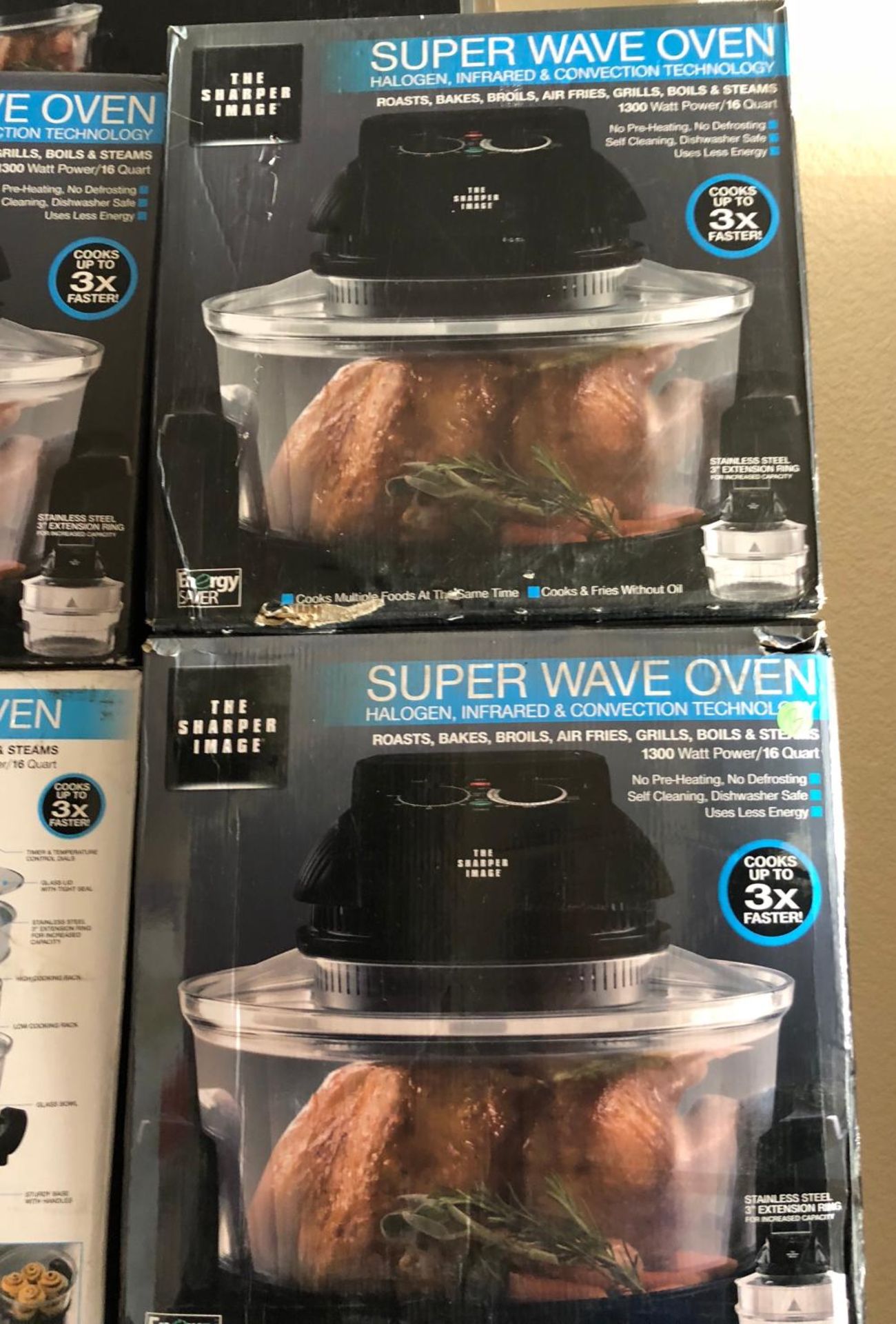 2 X Sharper Image Super Wave Oven  1300 Watt  LARGE 16 Quart - Image 2 of 2