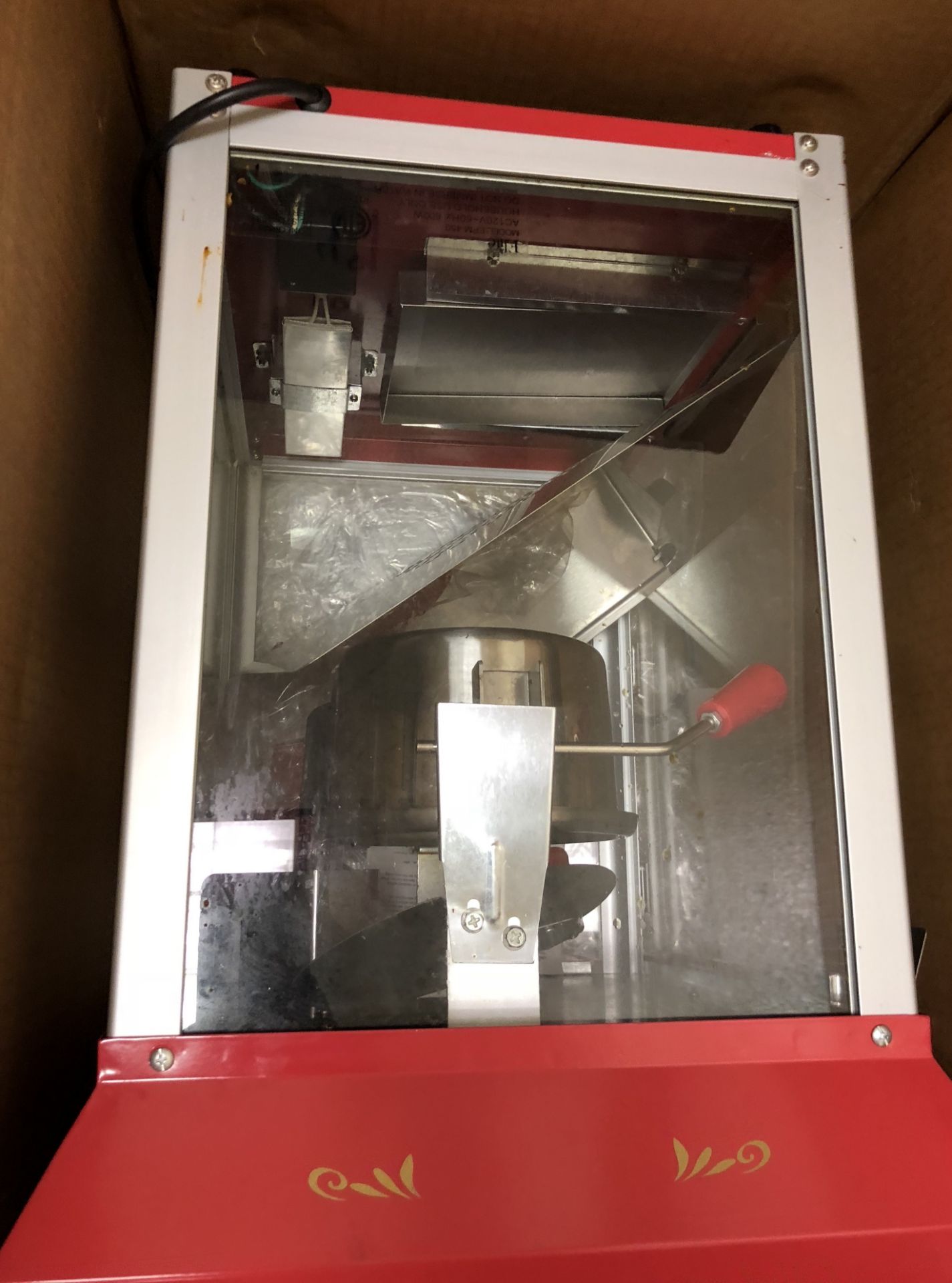 TABLETOP POPCORN MACHINE MAKER, STORE RETURN FROM BESTBUY - Image 3 of 3