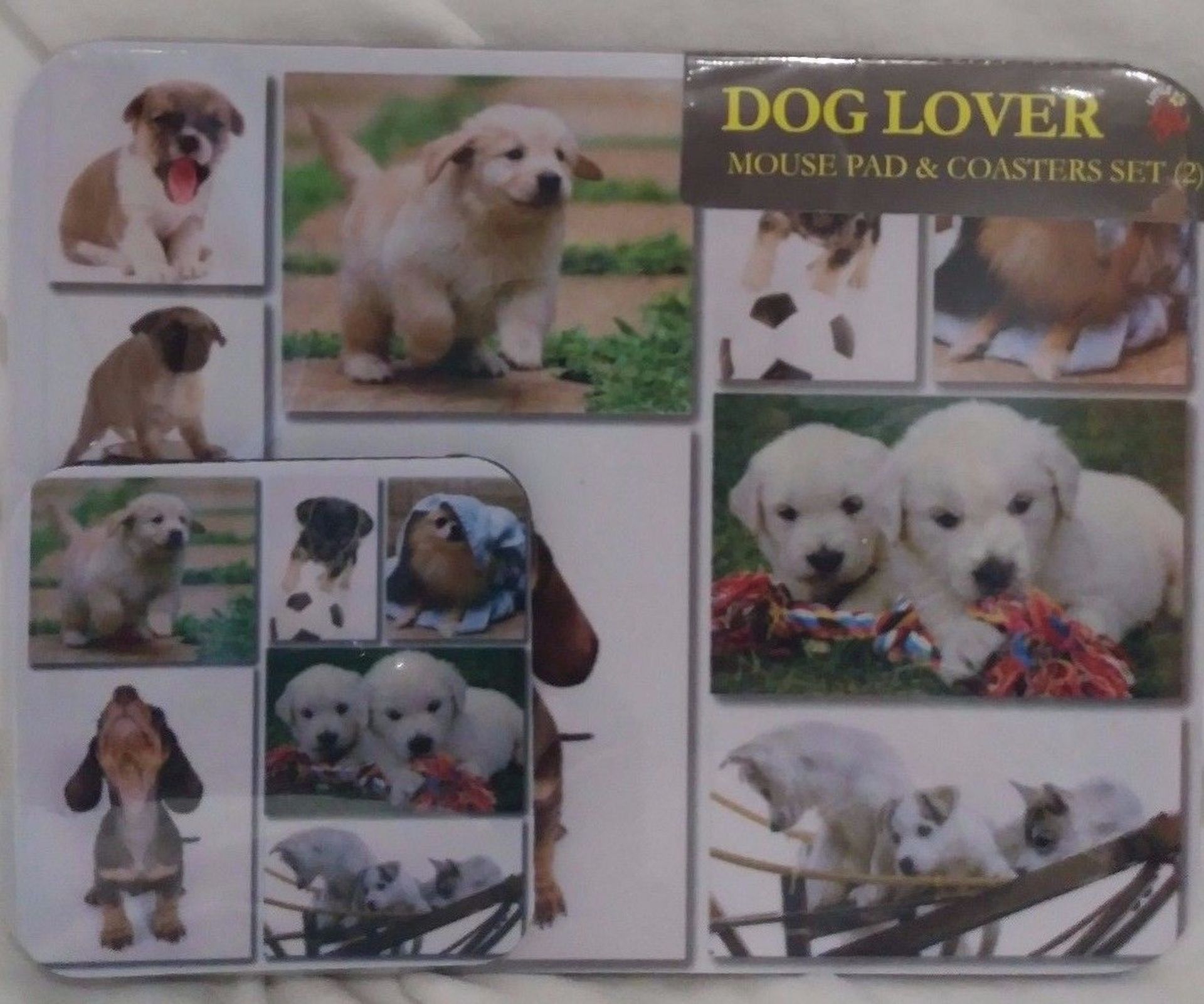 50 X DOG LOVER MOUSE PAD & COASTERS SET (2)