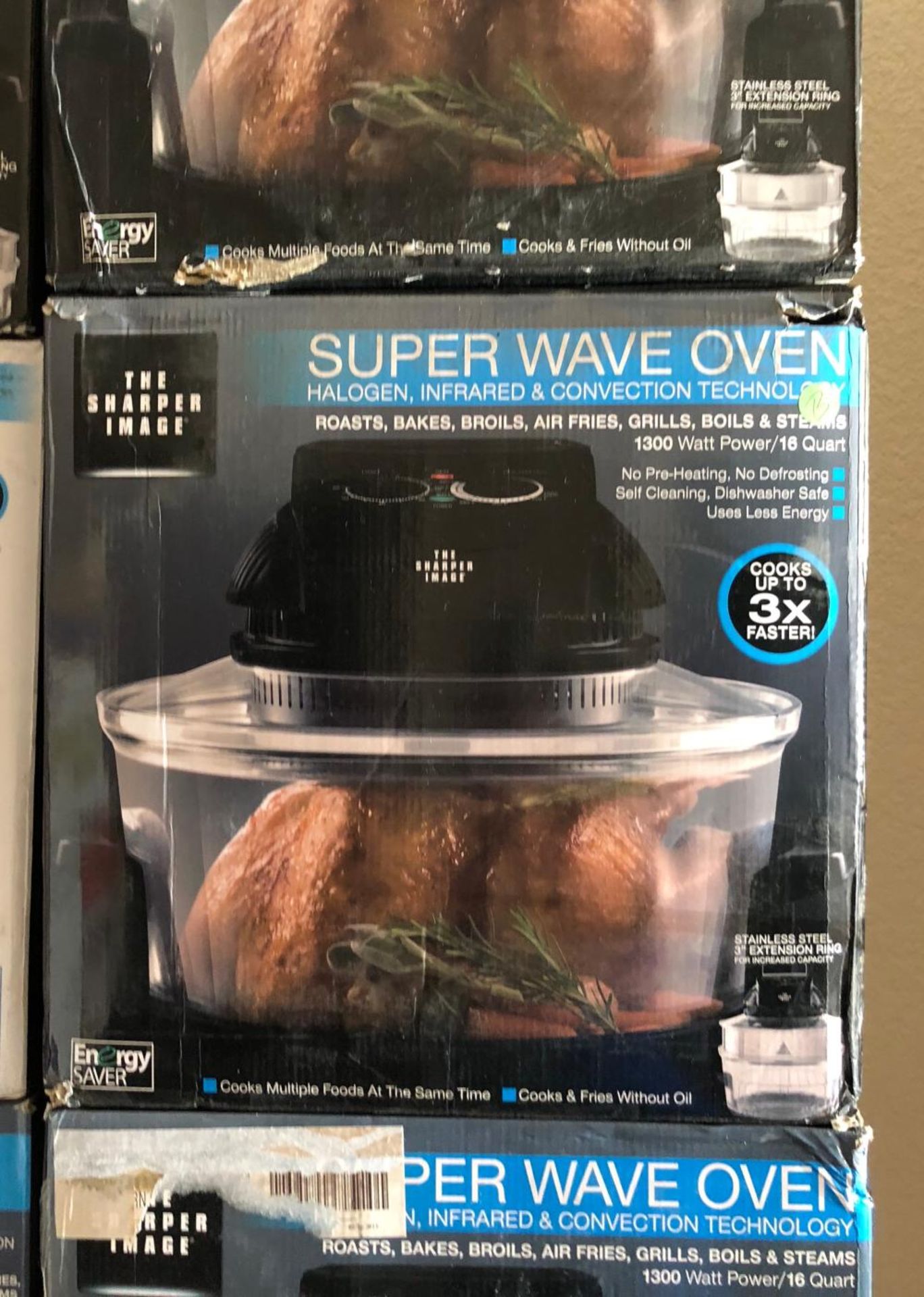 2 X Sharper Image Super Wave Oven  1300 Watt  LARGE 16 Quart