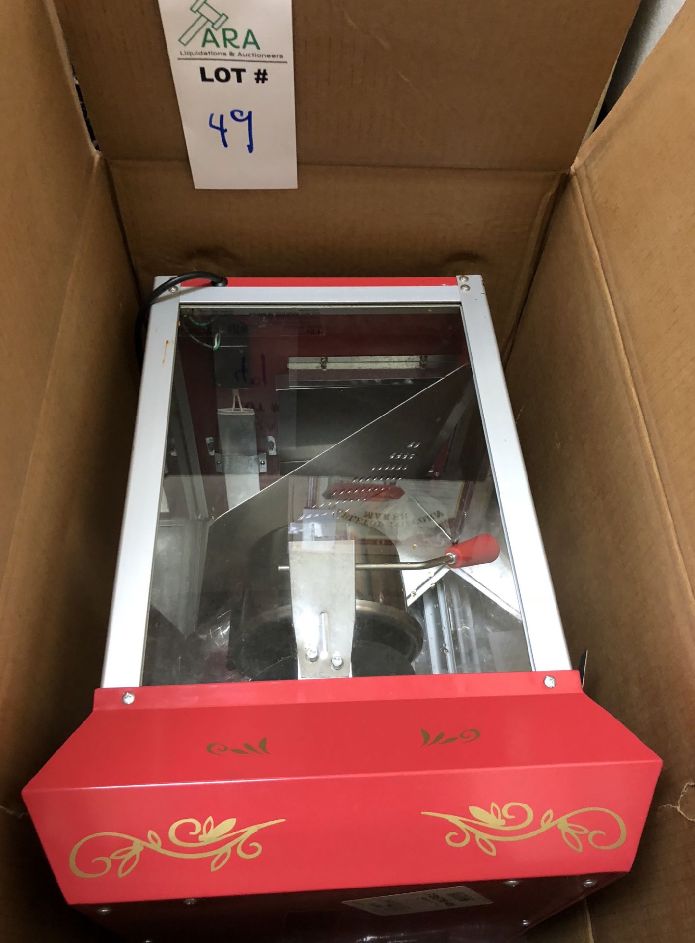 TABLETOP POPCORN MACHINE MAKER, STORE RETURN FROM BESTBUY