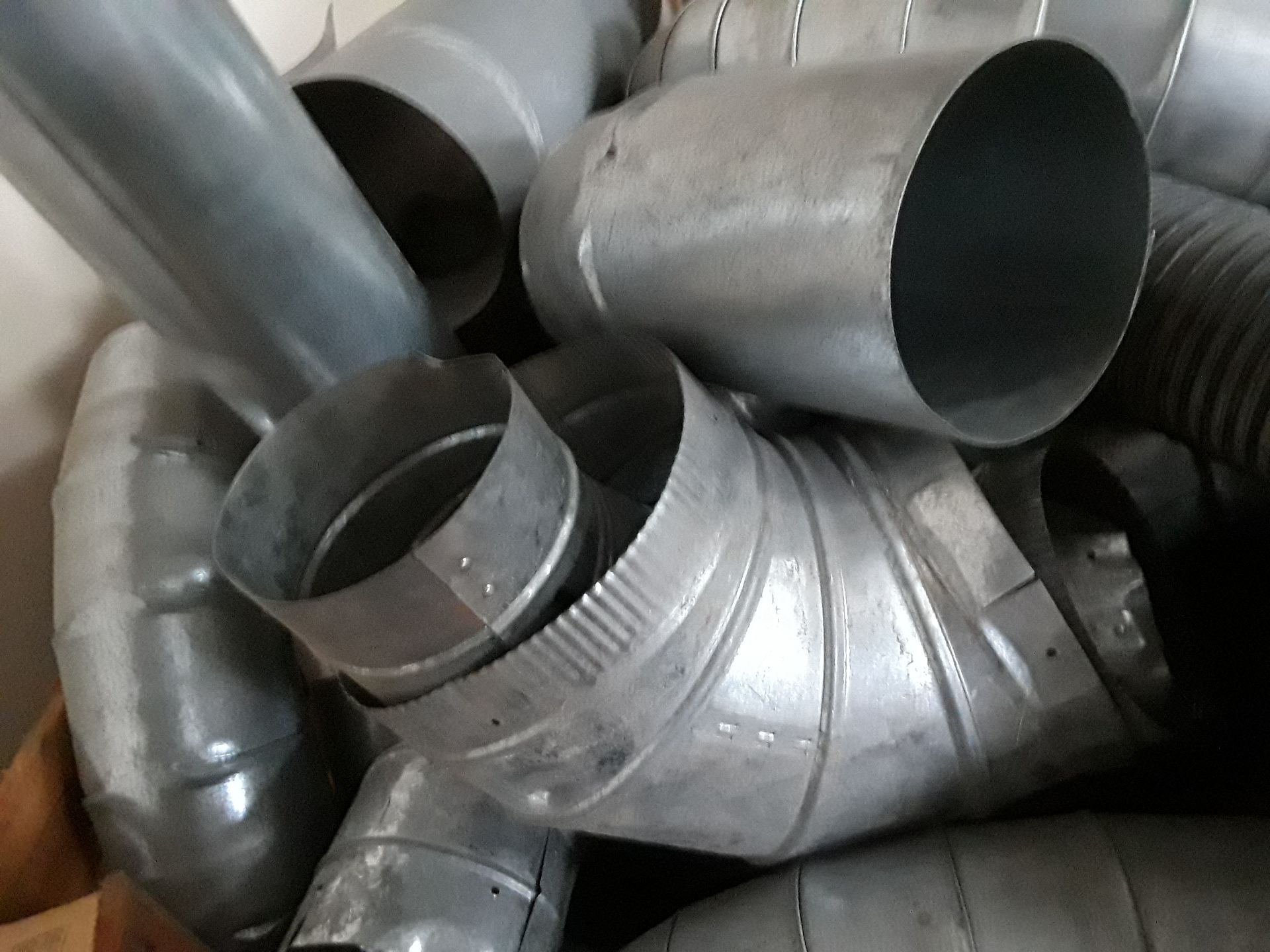 Misc. Dust Collecting Sheet Metal Pipe Fittings - Image 7 of 10