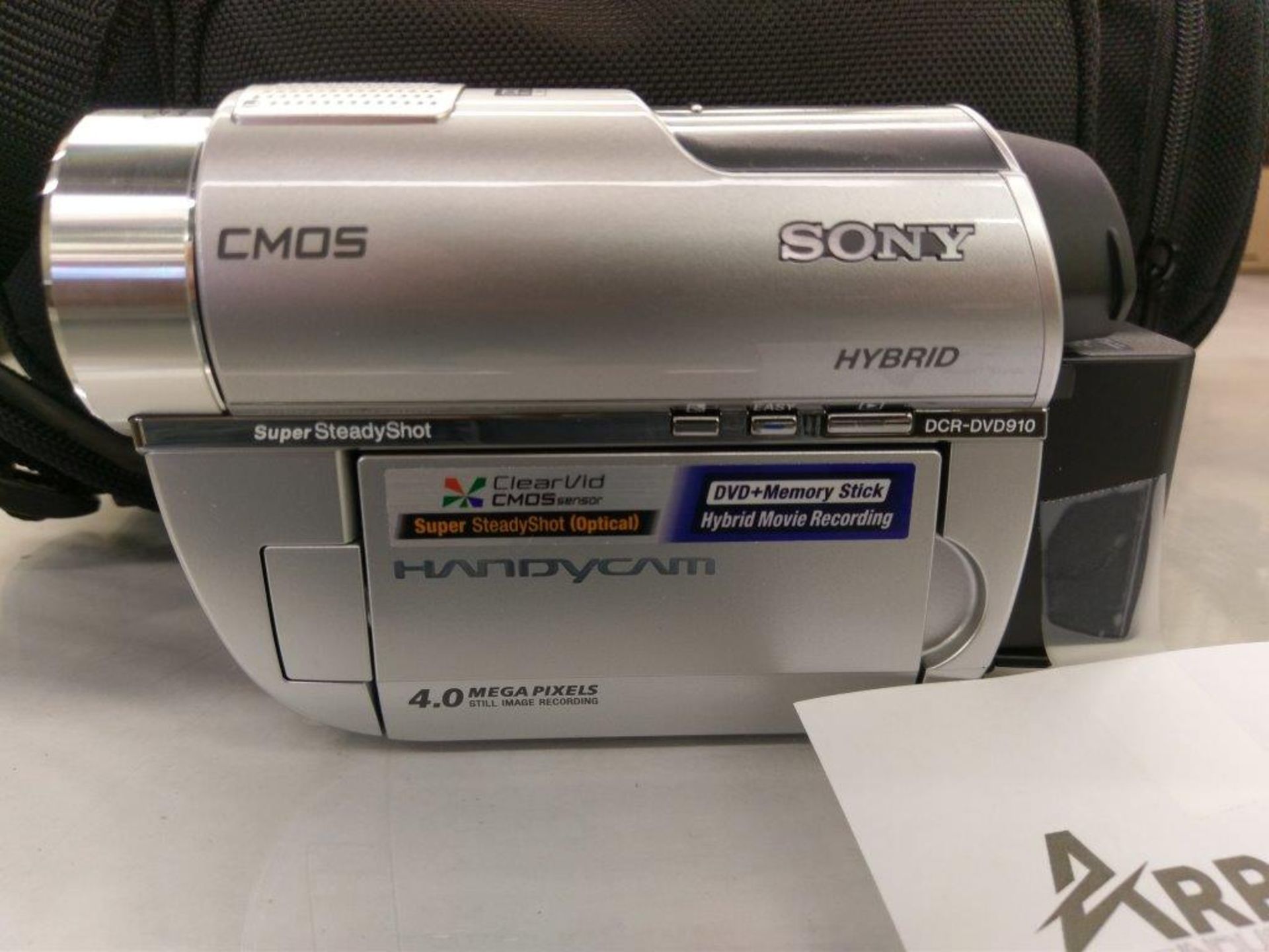 Sony DCR-DVD910 4MP DVD Handycam Camcorder with 15x Optical Image Stabilized Zoom, Hybrid, - Image 2 of 3