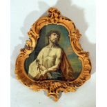 Georg Sebastian Urlaub (1685-1763)-attributed, Christ as Man of Sorrows; oil on paper, laid down