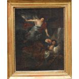 italian Artist around 1800, the dream, Oil on Canvas, framed, 57x45cm